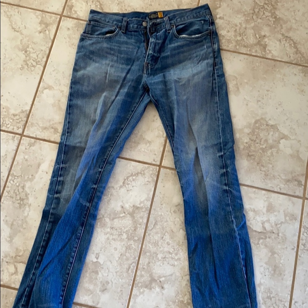 Men’s j crew 32/34 slim straight denim
